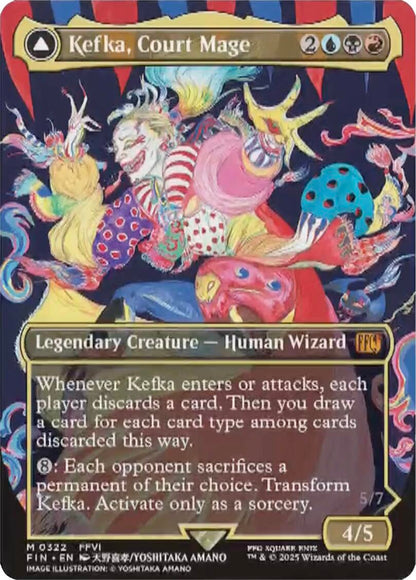 Kefka, Court Mage // Kefka, Ruler of Ruin (Borderless) (0322) [FINAL FANTASY] Foil