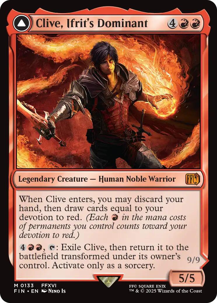 Clive, Ifrit's Dominant // Ifrit, Warden of Inferno [FINAL FANTASY] Foil