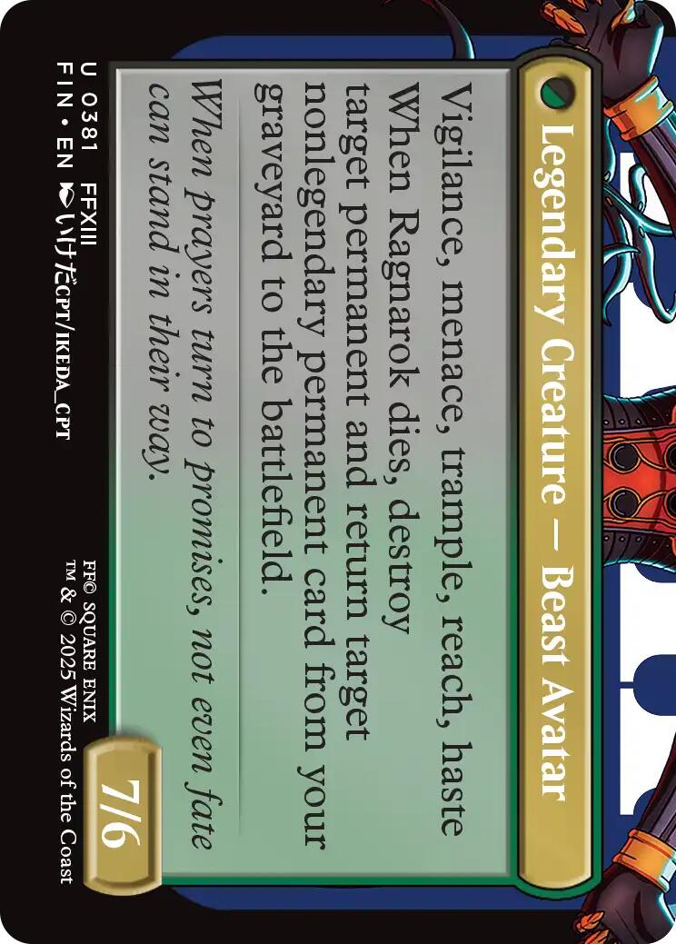 Fang, Fearless l'Cie (Borderless) [FINAL FANTASY] Foil