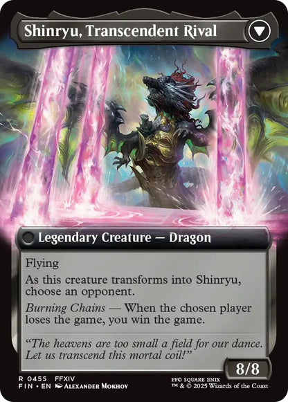 Zenos yae Galvus // Shinryu, Transcendent Rival (Extended Art) [FINAL FANTASY] Foil