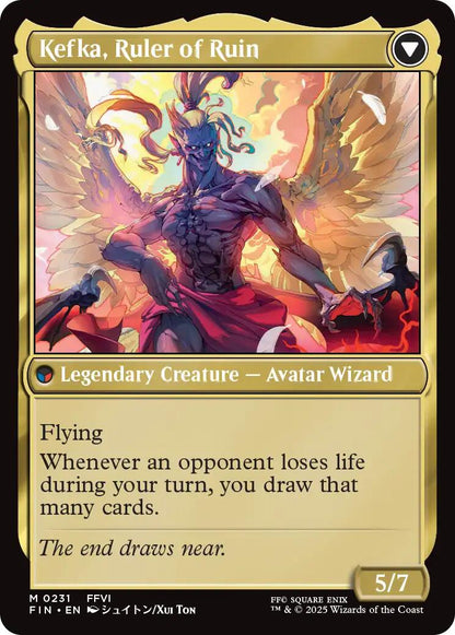 Kefka, Court Mage // Kefka, Ruler of Ruin [FINAL FANTASY] Foil