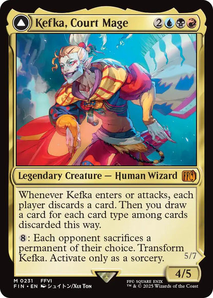 Kefka, Court Mage // Kefka, Ruler of Ruin [FINAL FANTASY] Foil