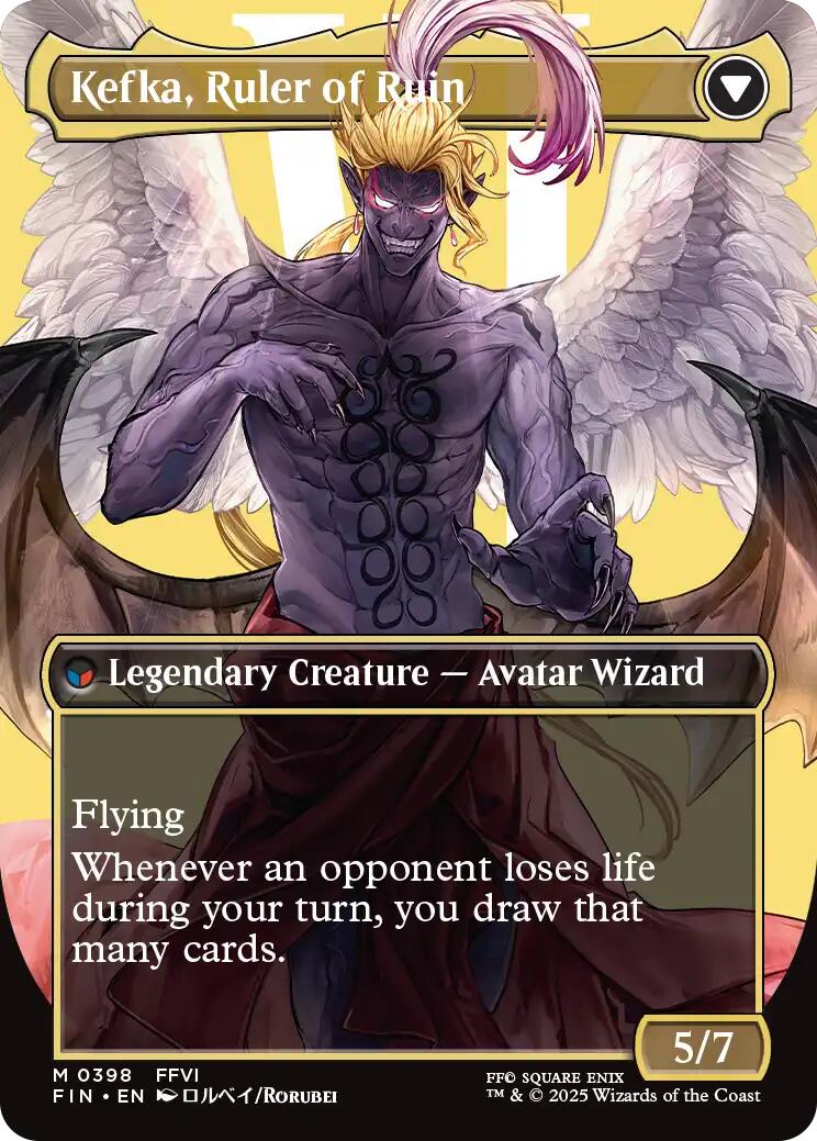 Kefka, Court Mage // Kefka, Ruler of Ruin (Borderless) (0398) [FINAL FANTASY] Foil