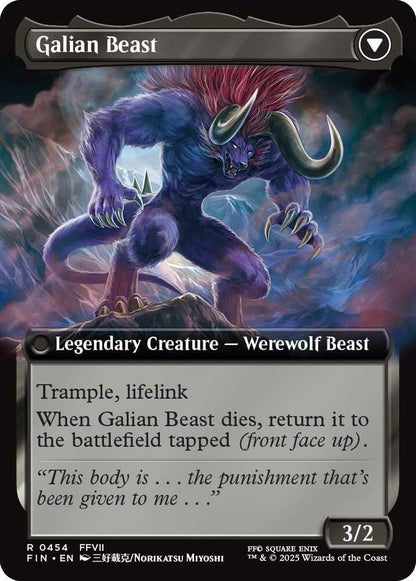 Vincent Valentine // Galian Beast (Extended Art) [FINAL FANTASY] Foil