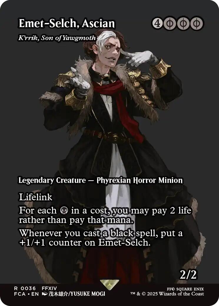Emet-Selch, Ascian - K'rrik, Son of Yawgmoth (Showcase) [FINAL FANTASY : Through the Ages] Foil