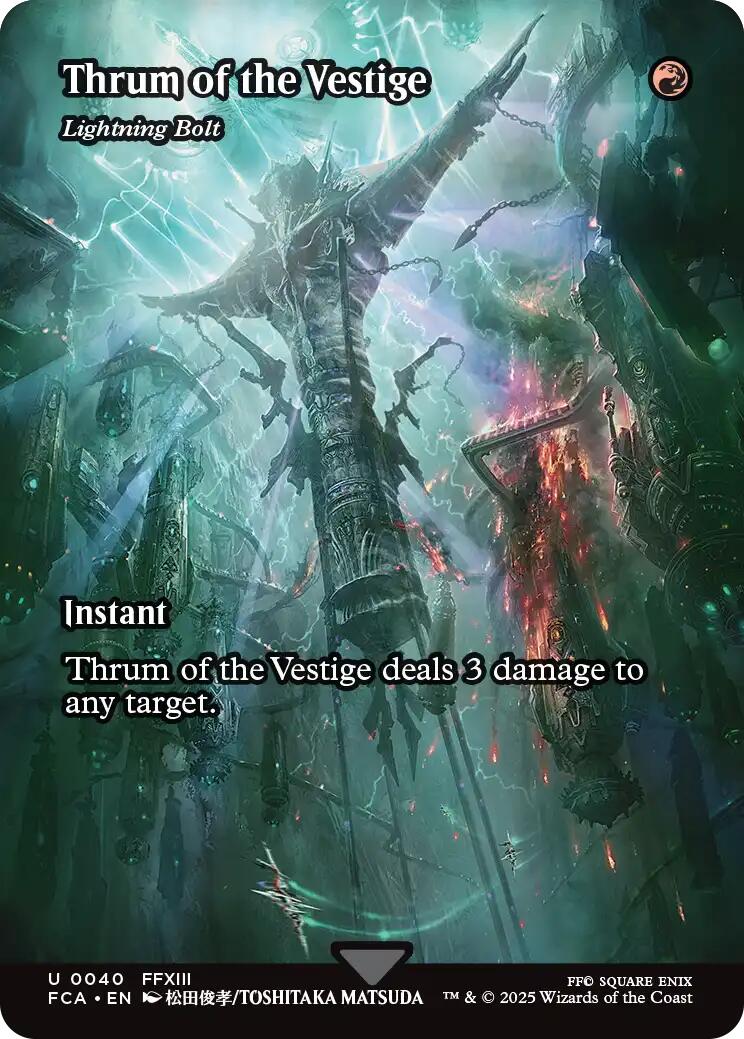 Thrum of the Vestige - Lightning Bolt (Showcase) [FINAL FANTASY : Through the Ages] Foil