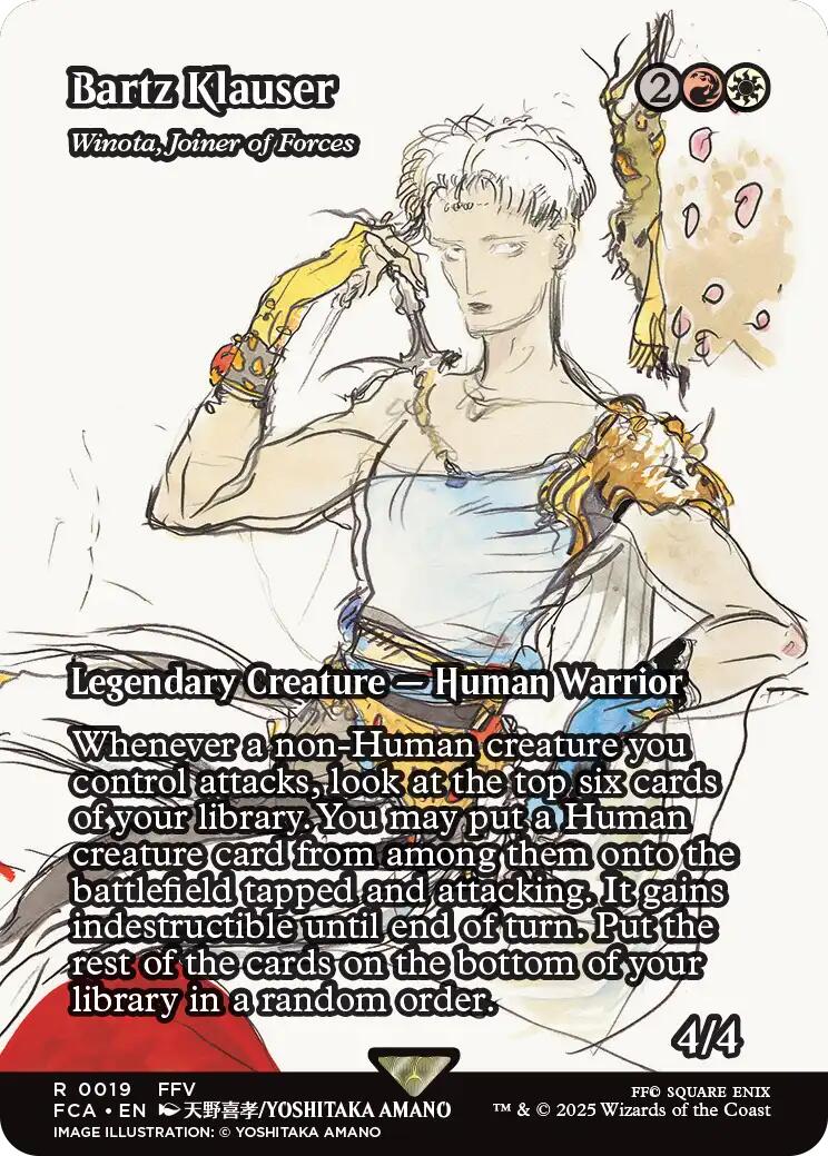 Bartz Klauser - Winota, Joiner of Forces (Showcase) [FINAL FANTASY : Through the Ages] Foil