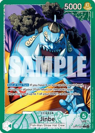 Jinbe (021) (Alternate Art) (OP11-021) - [A Fist of Divine Speed] Foil