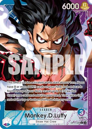 Monkey.D.Luffy (040) (Alternate Art) (OP11-040) - [A Fist of Divine Speed] Foil