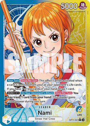Nami (041) (Alternate Art) (OP11-041) - [A Fist of Divine Speed] Foil
