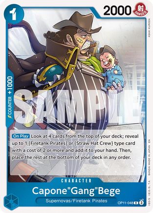 Capone"Gang"Bege (048) (OP11-048) - [A Fist of Divine Speed] Foil