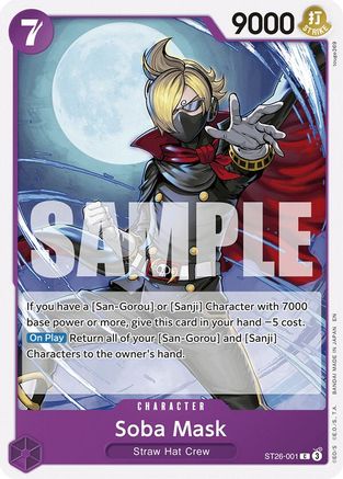 Soba Mask (ST26-001) - [Starter Deck 26: PURPLE/BLACK Monkey.D.Luffy]
