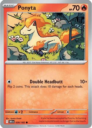 Ponyta (029/182) [Scarlet & Violet: Destined Rivals] Reverse Holofoil