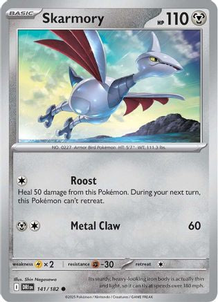 Skarmory (141/182) [Scarlet & Violet: Destined Rivals] Reverse Holofoil
