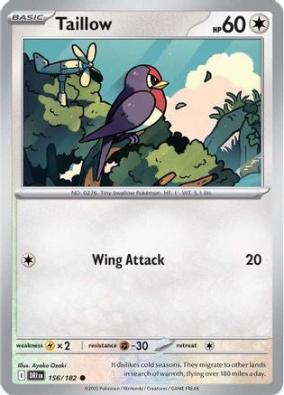 Taillow (156/182) [Scarlet & Violet: Destined Rivals] Reverse Holofoil
