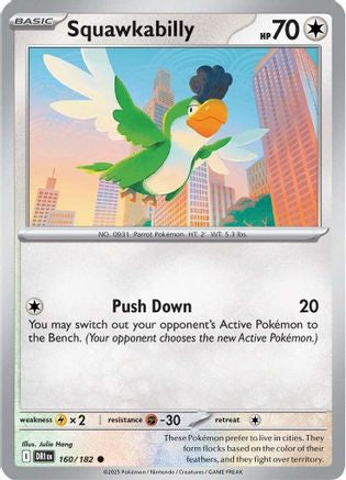 Squawkabilly (160/182) [Scarlet & Violet: Destined Rivals] Reverse Holofoil