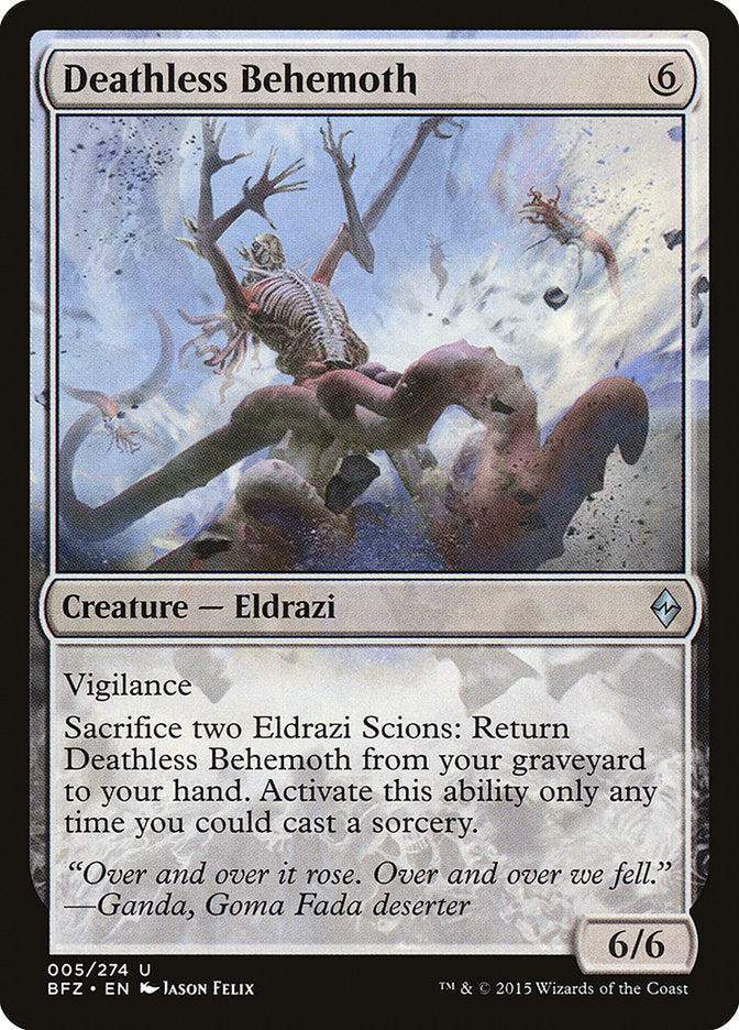 Deathless Behemoth [Battle for Zendikar] Foil