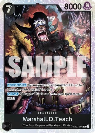 Marshall.D.Teach (ST27-005) (ST27-005) - [Starter Deck 27: BLACK Marshall.D.Teach] Foil