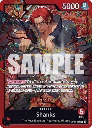 Shanks (Reprint) (OP09-001) - [Starter Deck 23: RED Shanks] Foil