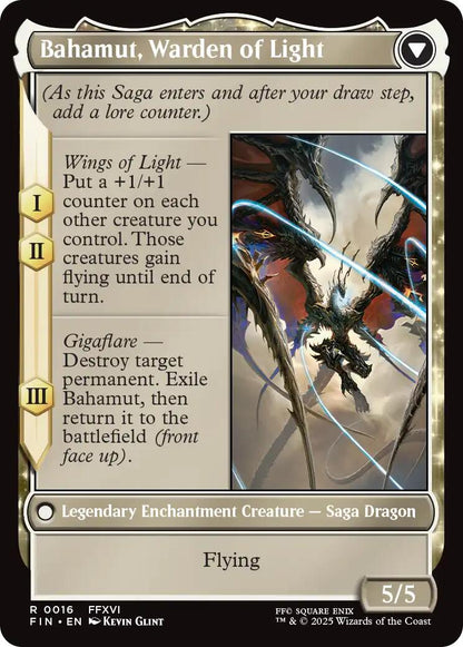 Dion, Bahamut's Dominant // Bahamut, Warden of Light [FINAL FANTASY] Foil