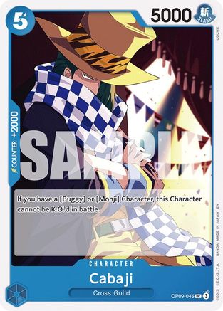 Cabaji (Reprint) (OP09-045) - [Starter Deck 25: BLUE Buggy]