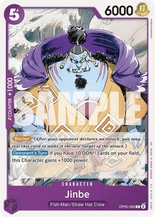 Jinbe (Reprint) (OP05-066) - [Starter Deck 26: PURPLE/BLACK Monkey.D.Luffy]