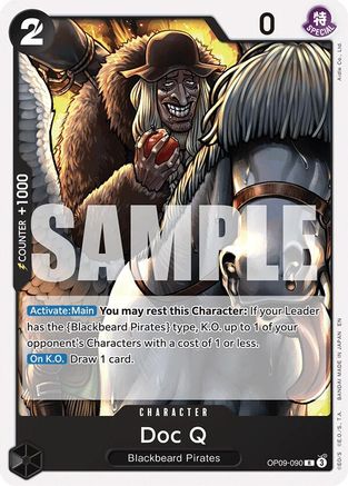 Doc Q (Reprint) (OP09-090) - [Starter Deck 27: BLACK Marshall.D.Teach]
