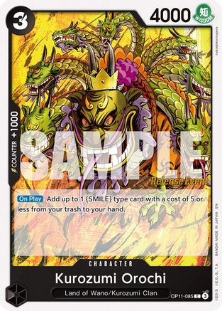 Kurozumi Orochi (OP11-085) - [A Fist of Divine Speed Release Event Cards]