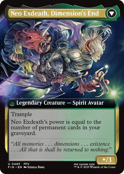 Exdeath, Void Warlock // Neo Exdeath, Dimension's End (Extended Art) [FINAL FANTASY] Foil