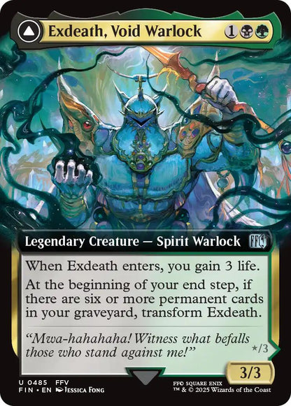 Exdeath, Void Warlock // Neo Exdeath, Dimension's End (Extended Art) [FINAL FANTASY] Foil