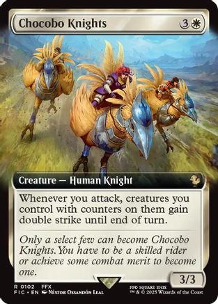 Chocobo Knights (Extended Art) [FINAL FANTASY Commander] Foil
