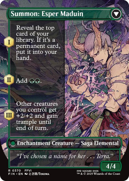 Esper Origins // Summon: Esper Maduin (Borderless) [FINAL FANTASY] Foil