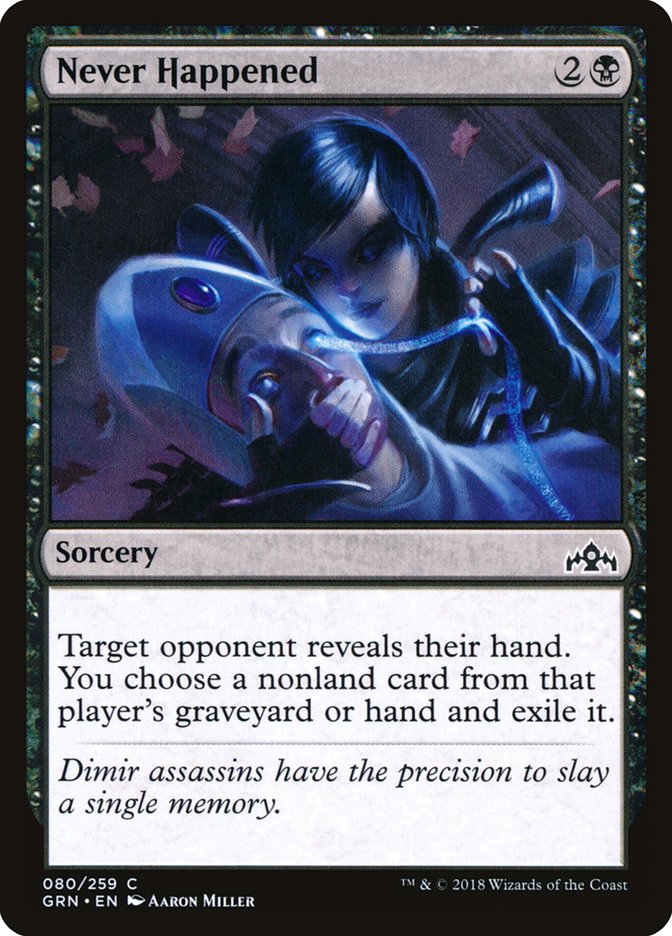 Never Happened [Guilds of Ravnica] Foil