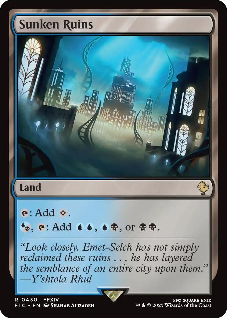 Sunken Ruins (Surge Foil) [FINAL FANTASY Commander]
