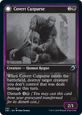 Covert Cutpurse // Covetous Geist [Innistrad: Double Feature] Foil