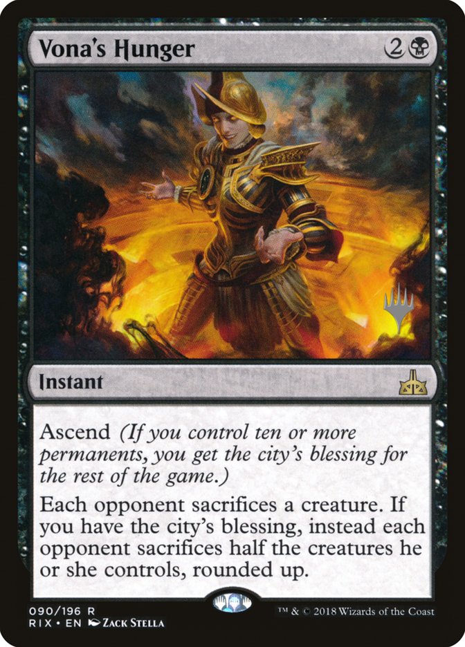 Vona's Hunger (Promo Pack) [Rivals of Ixalan Promos] Foil