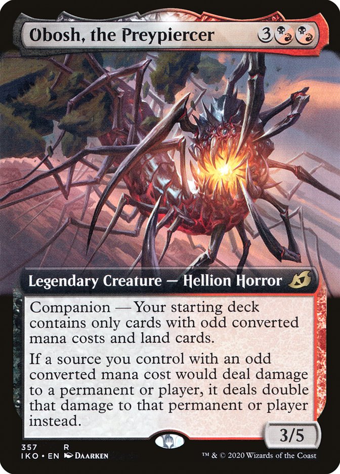Obosh, the Preypiercer (Extended Art) [Ikoria: Lair of Behemoths] Foil