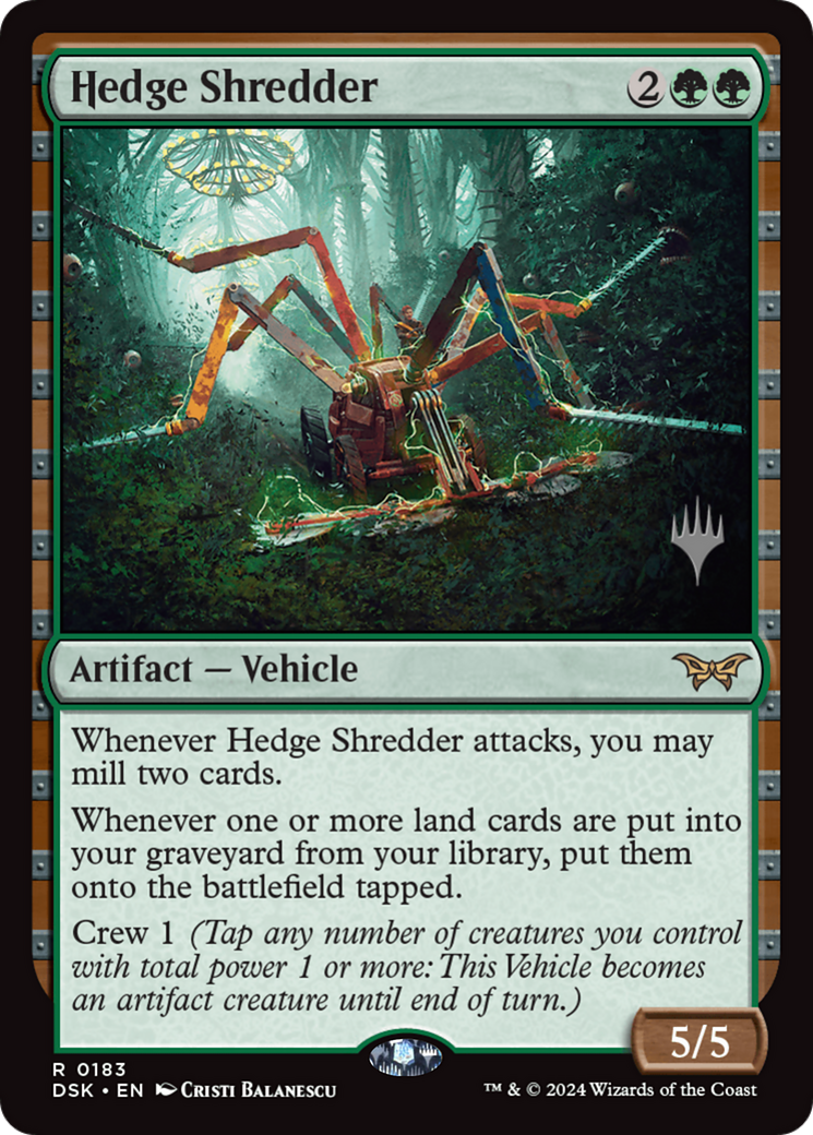 Hedge Shredder (Promo Pack) [Duskmourn: House of Horror Promos] Foil