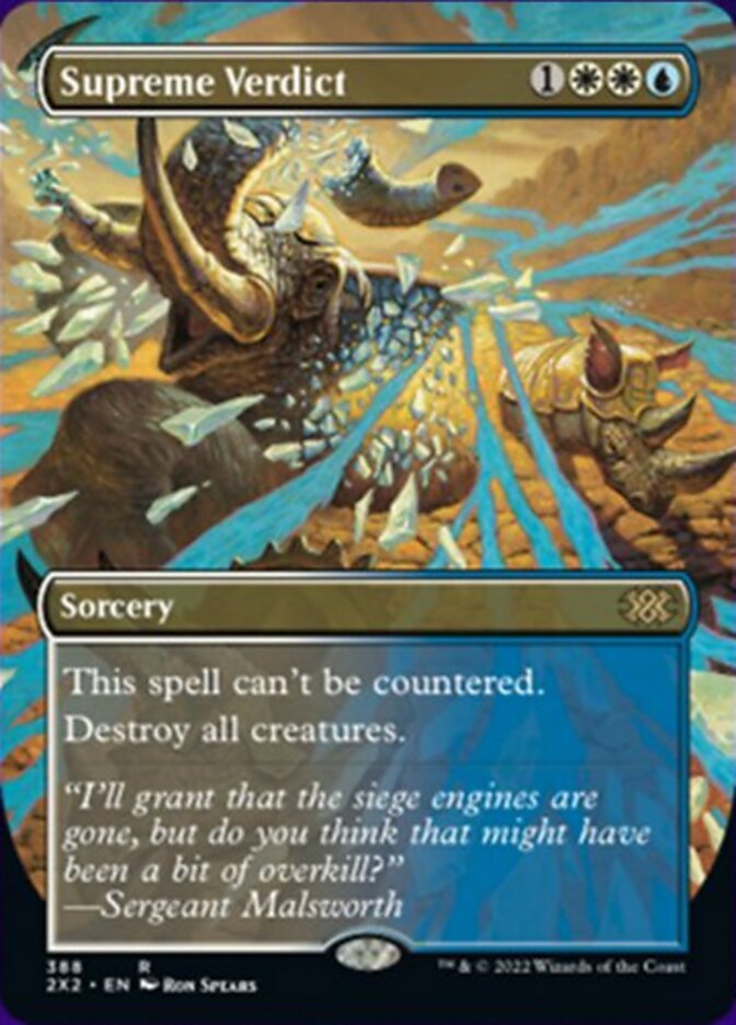 Supreme Verdict (Borderless Alternate Art) [Double Masters 2022] Foil