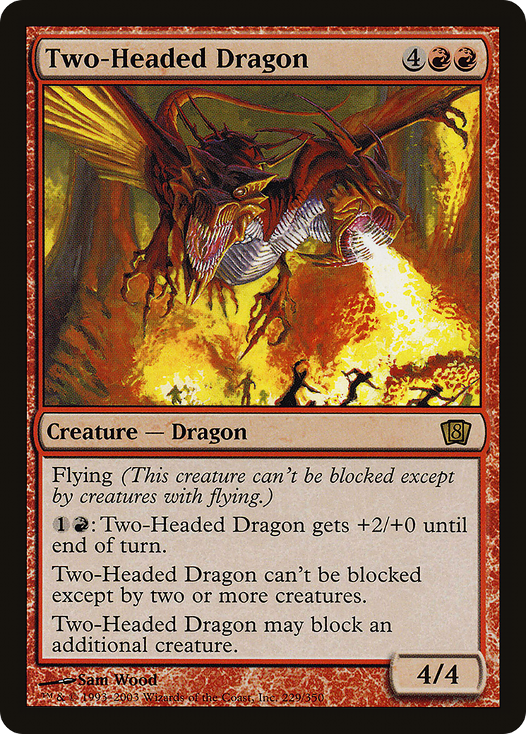 Two-Headed Dragon (E3 2003) [Oversize Cards] Foil