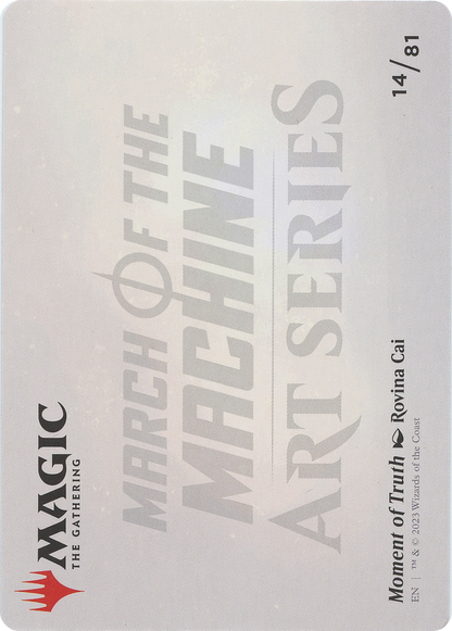 Moment of Truth // Moment of Truth  [March of the Machine Art Series] (Borderless) Foil