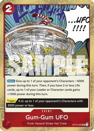 Gum-Gum UFO (Judge Pack Vol. 6) (OP10-020) - [One Piece Promotion Cards] Foil
