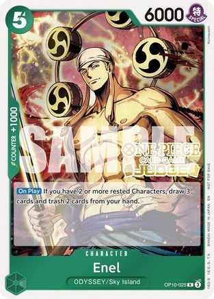 Enel (Judge Pack Vol. 6) (OP10-025) - [One Piece Promotion Cards] Foil