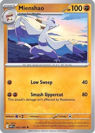 Mienshao (050/086) [Scarlet & Violet: White Flare] Reverse Holofoil
