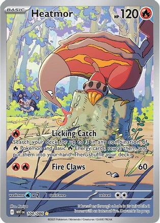 Heatmor 101/086  - Holofoil SV White Flare - Illustration Rare