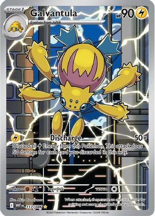 Galvantula 114/086  - Holofoil SV White Flare - Illustration Rare