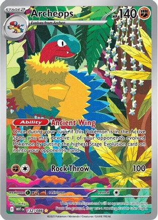 Archeops 130/086  - Holofoil SV White Flare - Illustration Rare