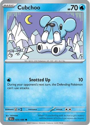 Cubchoo 028/086  - Reverse Holofoil SV Black Bolt - Common