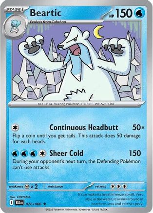 Beartic (029/086) [Scarlet & Violet: Black Bolt] Reverse Holofoil