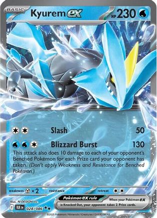 Kyurem ex 031/086  - Holofoil SV Black Bolt - Double Rare